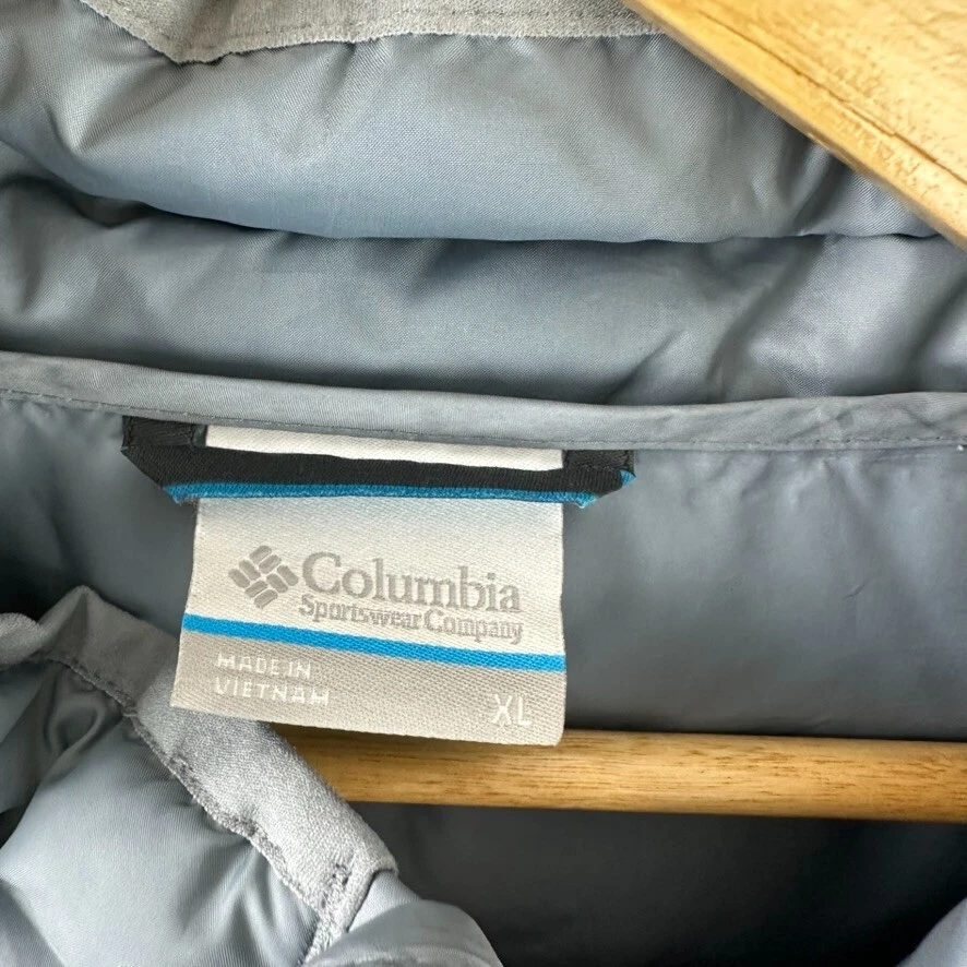 Columbia Men's Duck Down Puffer Jacket Gray 650 Fill Size XL EUC - Image 4 of 4