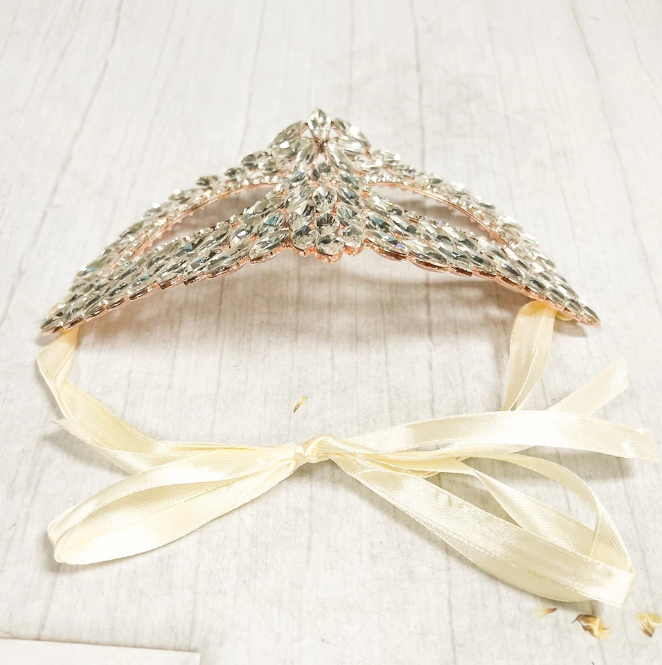 Gold masquerade mask, Clear Crystal Mask, Masquerade ball mask, Party Mask - Image 4 of 4