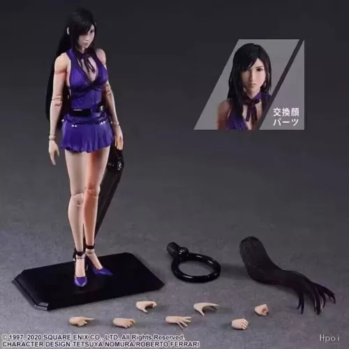 25cm PLAY ARTS Kai Final Fantasy VII Remake Tifa Lockhar Action Figure Game Toy - Bild 4 von 17