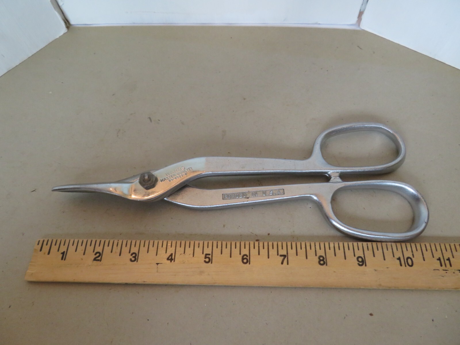 Vintage Wards Master Quality 11" Utility Snips 84-6029 D Forged, Made In The USA