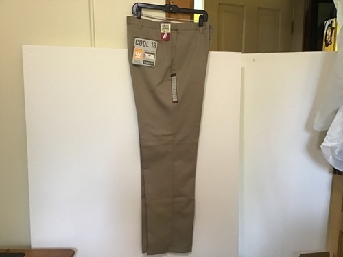 Haggar Mens 36W 33L Cool 18 Microfiber 