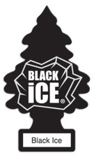 Little Trees U6P-60155 Black Ice Hanging Paper Tree Car Air Freshener - 6pack