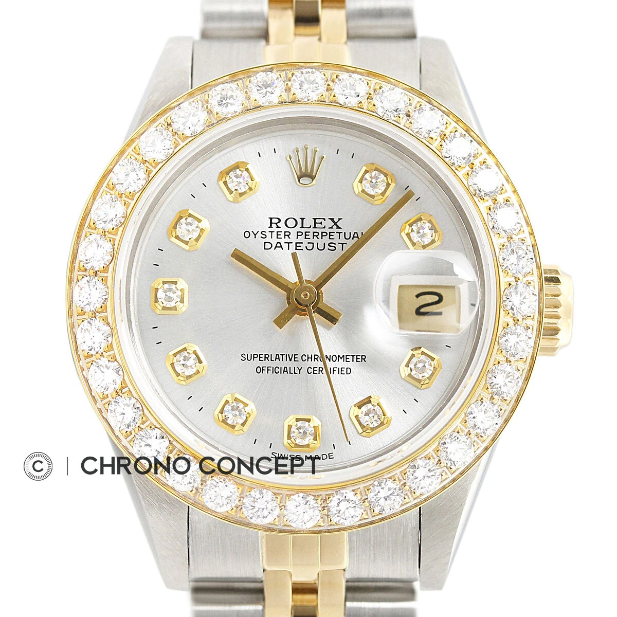 Ladies Rolex Watch 76193 Silver Dial