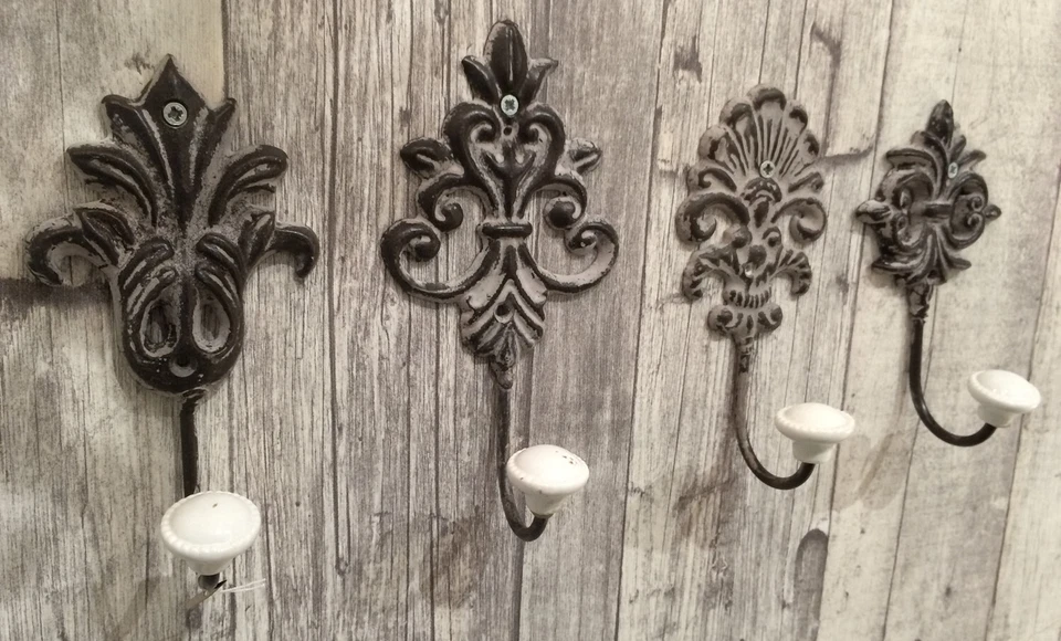 2x Keramik Kleiderhaken Vintage Braun Garderobenhaken Hut-Haken Wandhaken Mantel - Bild 2 von 4