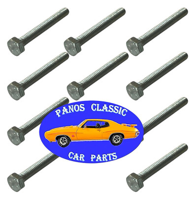 Lindstrom M4 x 30mm Hex Head Cap Screw Fastener Zinc Finish Chrysler 10pcs #680
