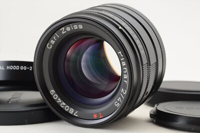 Mint] CONTAX Carl Zeiss Planar T* 45mm F2 Black For G1 G2 5643