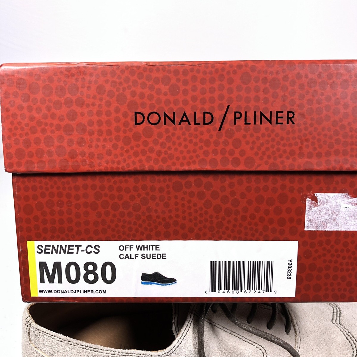 DONALD J. Pliner Sennet Beige Suede Oxfords Shoes MIKIE at Donald Pliner main image 4