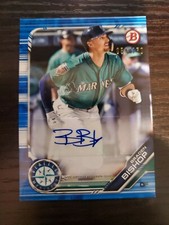 2019 Bowman Prospect Autographs Blue #PABB Braden Bishop RC ROOKIE /150