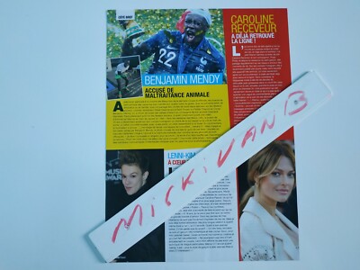 Lenni-Kim Caroline Receveur Marine Lorphelin Presseausschnitt französisches Clipping 
