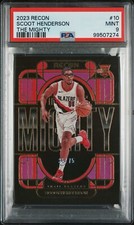 2023-24 Panini Recon The Mighty Purple #10 Scoot Henderson /75 PSA Graded 9 Mint