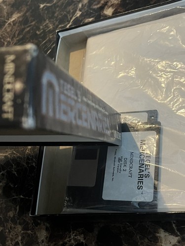 Vintage 1992 Tegels Mercenaries PC floppy disc videogame original box manuals - Picture 10 of 10