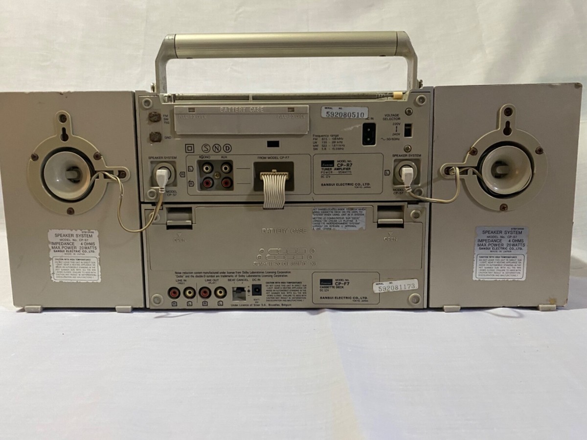 ULTRA RARE Boombox Sansui CP-7 Portable component system,CP