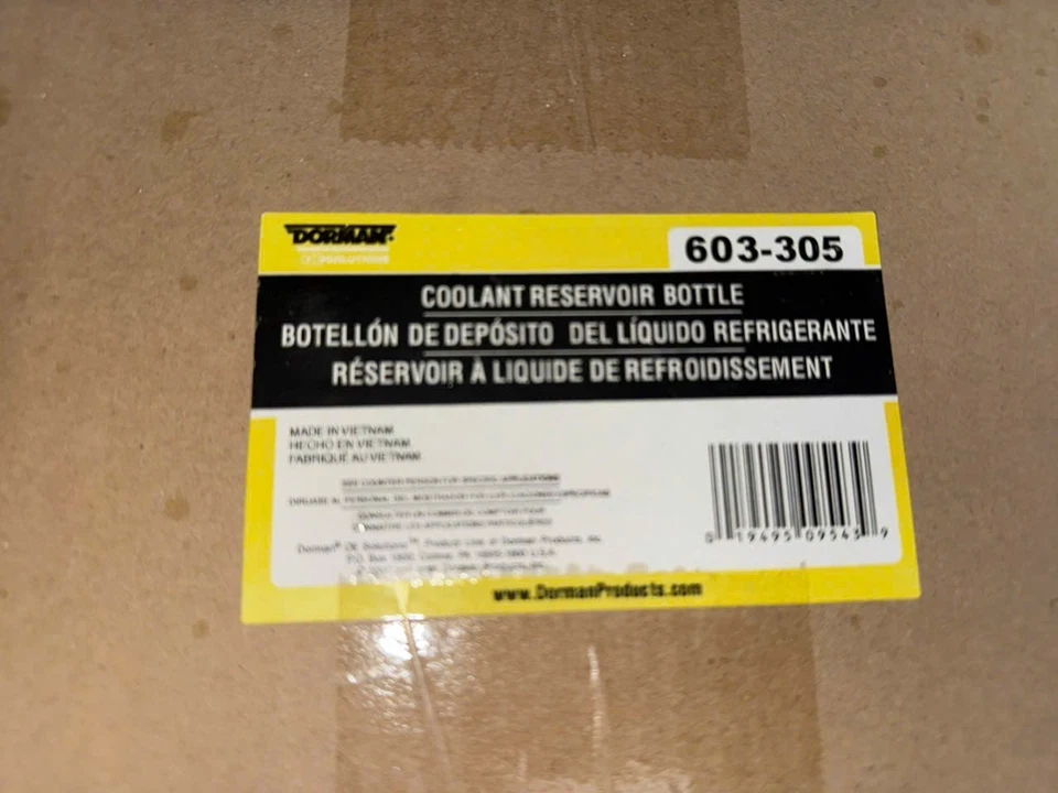 Tanque de depósito de desbordamiento de refrigerante radiador Dorman 603-305 91-01 Jeep Cherokee XJ Foto 2 de 2