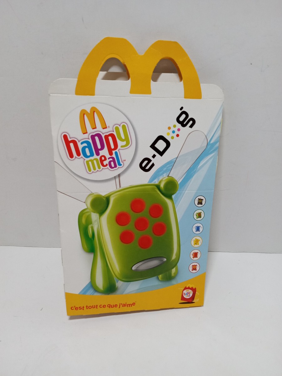 RARE NEW 2007 FRENCH McDonald's Happy Meal Box E-DOG I-DOG