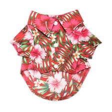 Red Doggie Design Paradise Dog Hawaiian Camp Shirt - Size: XS - XL
