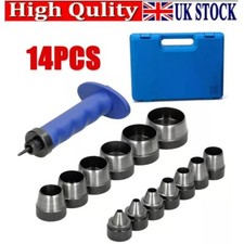 14PCS 5-35mm Hollow Punch Set DIY Wad Hole Punching Hollow Leather Gasket Paper