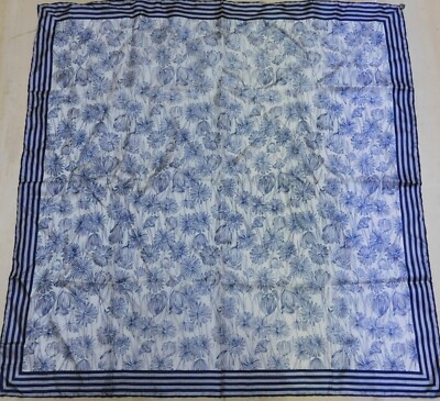 Foulard Vintage En Soie Et Acétate - 76 Cm X 76 Cm - Multicouleur - Occasion - Style Foulard Classique