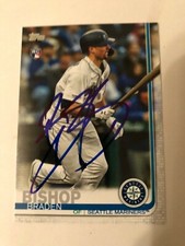 2019 Topps Seattle Mariners Braden Bishop Autographed Card #US125