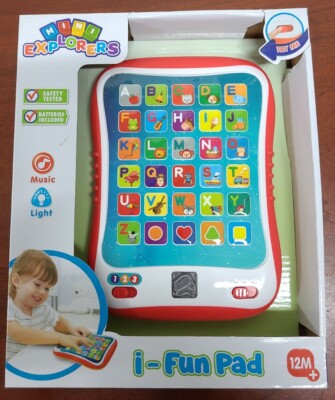 I-FUN PAD Learning Tablet for Kids, Toddler Educational ABC Toy New. See Pics.