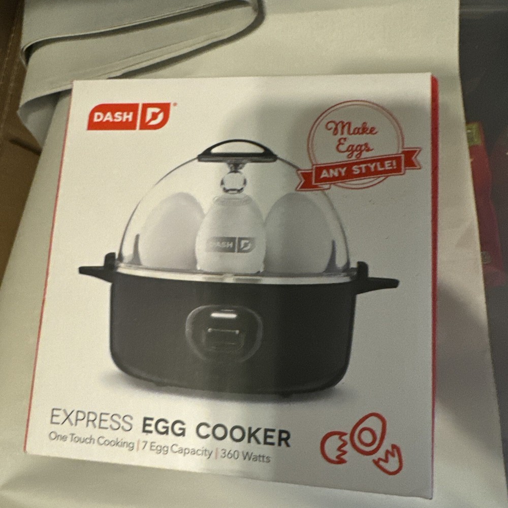 Dash Express 7-Egg Electric Cooker for Hard Boiled Poached Scrambled Eggs