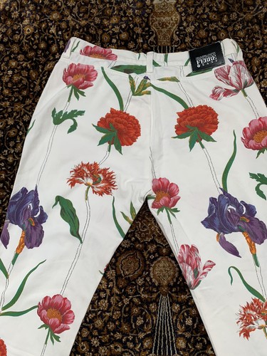Vtg Rare Gianfranco Ferre Jeans Matching Jacket Pants Set Floral 90s HOT - Picture 24 of 24