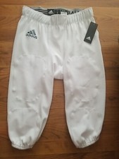 Adidas Boys Press Coverage Football Pants White Youth Large New
