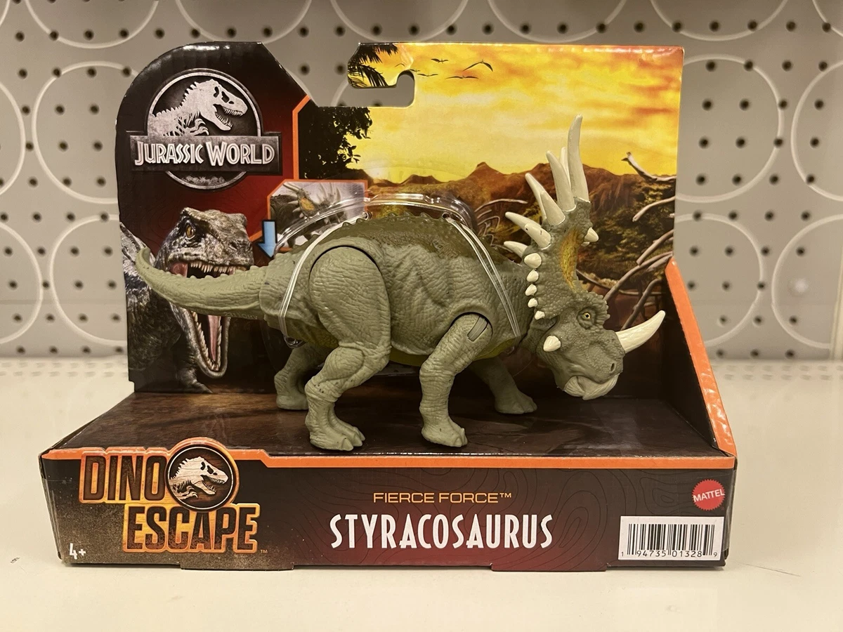 Jurassic World Fierce Force Styracosaurus Dino Escape Mattel New