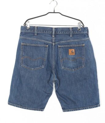 CARHARTT WESTERN BERMUDA Denim Shorts Men Size 34 DZ6632 | eBay
