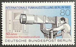Germany West Berlin, German Television Anniv., MNH, Scott 9N503, Michel 741, VF