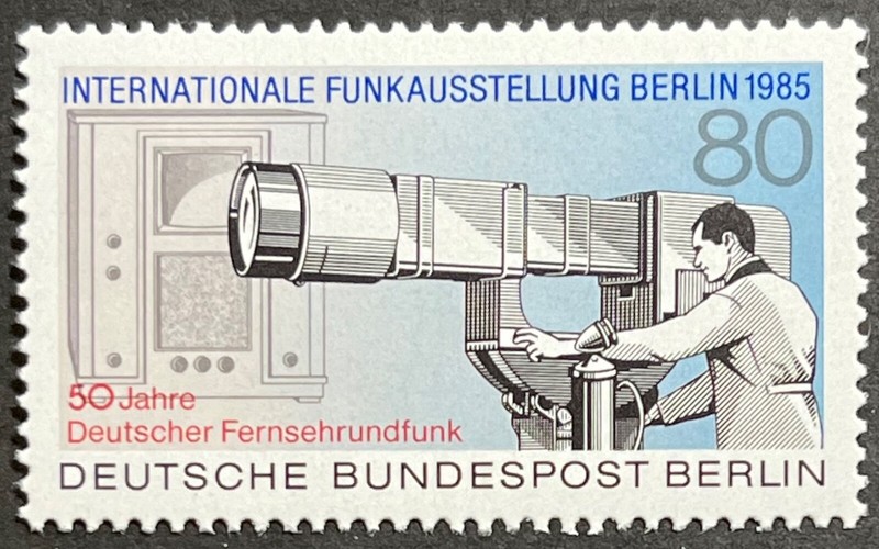 Germany West Berlin, German Television Anniv., MNH, Scott 9N503, Michel 741, VF