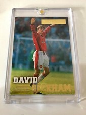 DAVID BECKHAM 1996 Merlin Premier Gold Soccer Rookie RC Card #92 