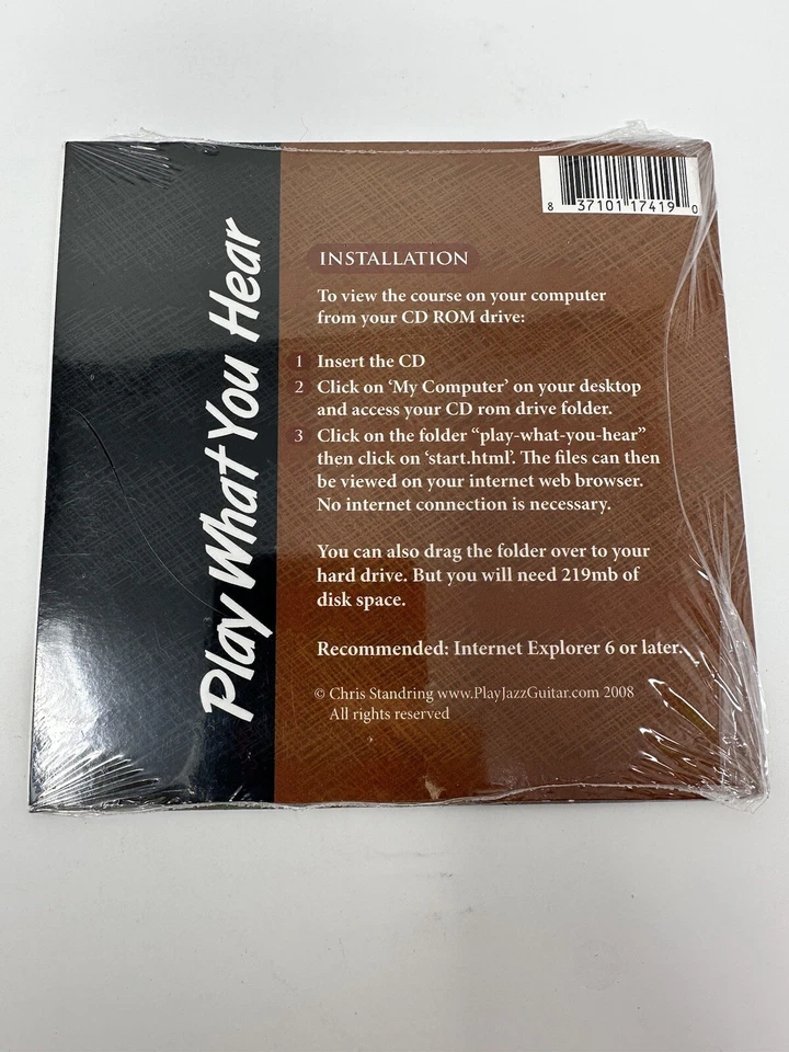 PLAY WHAT YOU HEAR Intermediate Jazz Guitar Course Chris Standring CD-ROM Mac PC - Image 2 of 4