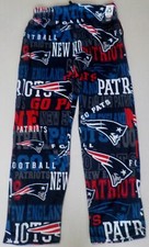 NEW ENGLAND PATRIOTS MENS SLEEP LOUNGE PAJAMAS MICROFLEECE PANTS M L XL BLUE NWT