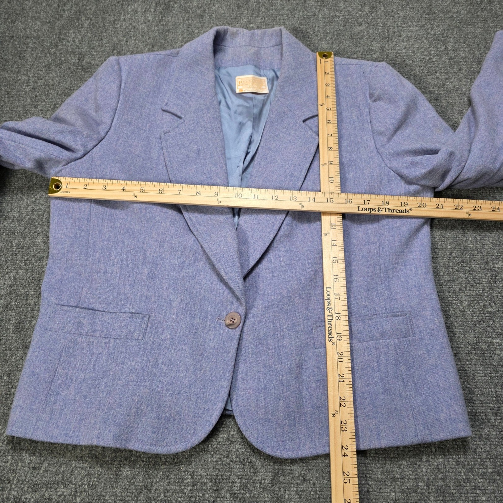 VTG Pendleton Women's Blazer Jacket Periwinkle Bl… - image 3