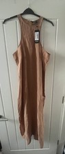 Nasty Gal Brown Maxi Dress Size 14  NEW