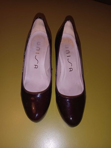 Women Unisa Heels Burgundy Leather 37.5