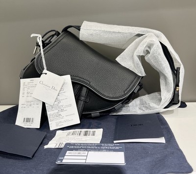Dior x Sacai Women Mini Saddle Waist Chest Bag Black | eBay