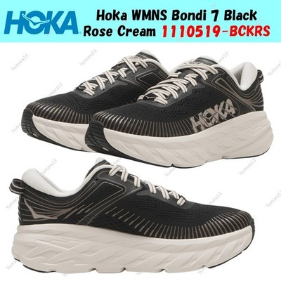 Hoka WMNS Bondi 7 Black Rose Cream 1110519-BCKRS Damen Gr.