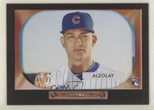 2020 Topps Archives 1955 Bowman Archives Black 44/99 Adbert Alzolay #B55-6 n1u