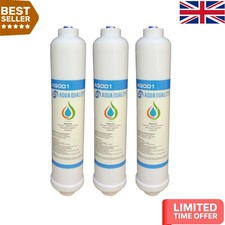 Pack of 3 In Line Water Filters - Easy Install, NSF Certified for Clean Water