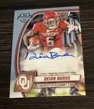 2024 Bowman U Chrome Deion Burks Base AUTO #PA-DBU Indianapolis Colts RC