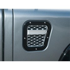 GRIGLIA PRESA ARIA PARAFANGO DESTRA NERO PER LAND ROVER DEFENDER 300 TD5 TD4PUMA