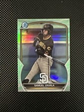 2023 Bowman Draft Baseball - Chrome Lunar Glow Refractor - Samuel Zavala -Padres