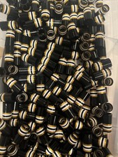 10-Custom Golf Ferrules 1 Long .355 Diameter Taper Tip Blk/Gold/White