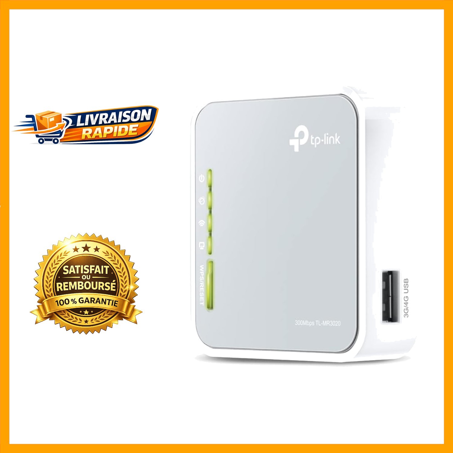TP-Link TL-MR3020 routeur Wi-Fi de voyage 150Mbps pour clé 4G et hôtel