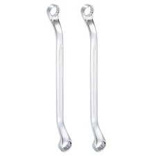 2pcs 45-Degree Offset Box End Wrench 12mm x 14mm Metric Double Box End Wrench