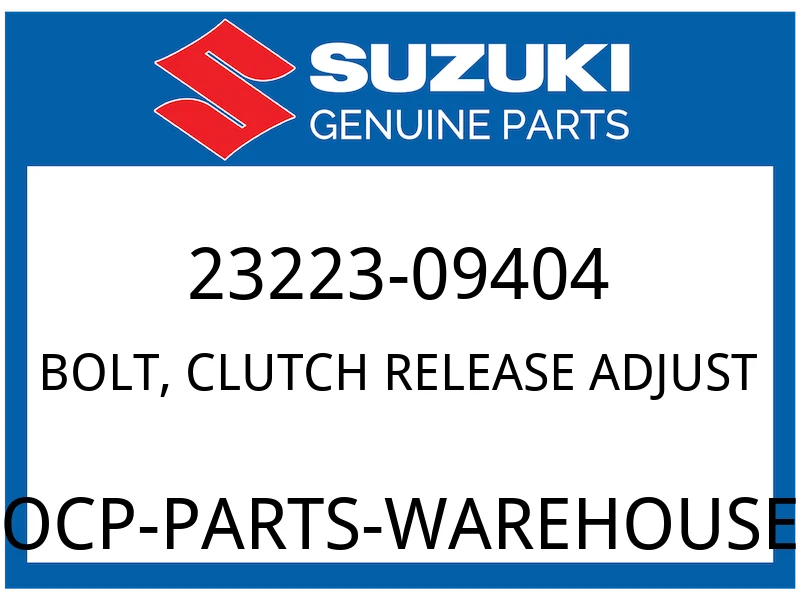 BOLT, CLUTCH RELEASE ADJUST