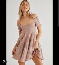 Free People Happy With You Mini Dress X S