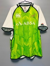 SOUTH AFRICA SPRINGBOK 2013 CANTERBURY RUGBY UNION JERSEY SHIRT SIZE 2XL GREEN
