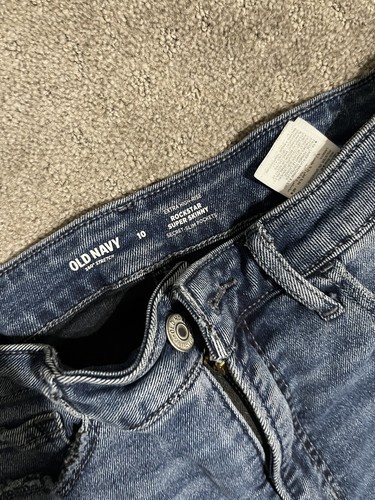 Pantalones de mezclilla para mujer Old Navy Rockstar súper ajustados talla 10 regular tiro alto lisos - Imagen 5 de 6